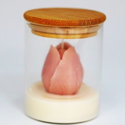 Bougie tulipe artisanale