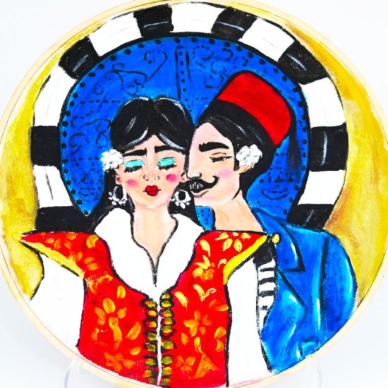 Tableau Tunisien et Tunisienne traditionnels