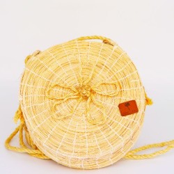 Sac en saaf avec fleur décorative