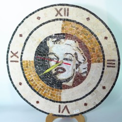 Horloge Marilyn en mosaïque