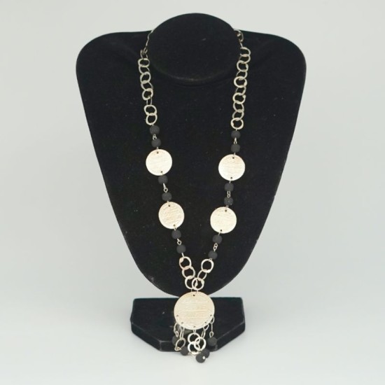 Collier en cuivre argenté artisanal