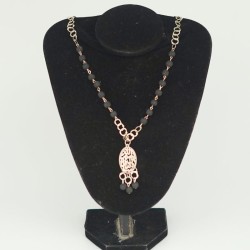 Collier en cuivre argenté artisanal