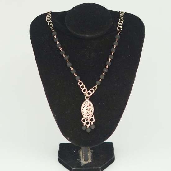 Collier en cuivre argenté artisanal