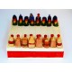 Jeu d’échecs en poterie artisanale