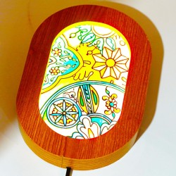 Lampe artisanale décorative