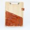 Classeur artisanal en cuir et bois