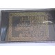 Tableau décoratif broderie dorée sur tissu noir