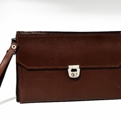 Pochette homme en cuir