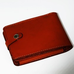 Porte-feuille marron en cuir